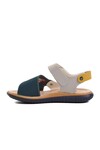 Navy Blue Nubuck Orthopedic Boys Sandals 1540 F