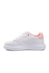 White Powder Lace-Up Womens Sneakers Nadia G