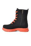 Black-Orange Girls Boots Peris P