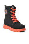 Black-Orange Girls Boots Peris P