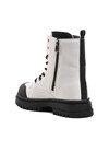 White Polyurethane Girls Boots 1566 F