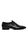 Black-Black Floater Mens Classic Shoes 19117 M