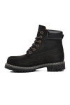 Black Nubuck Genuine Leather Unisex Boots 220655 G