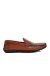 Tan Genuine Leather Mens Loafer Shoes 221210D M