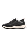 Black Genuine Leather Mens Casual Shoes 232240-1 M