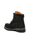 Black Nubuck Water Repellent Genuine Leather Mens Boots 240202 M