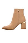 Nude Polar Fleece-lined Womens High Heel Boots 248025 Z