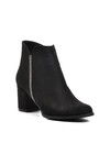 Black Suede Womens Boots 262079 Z