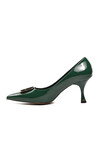 Green-Patent Leather Womens Evening Shoes 312042 Z