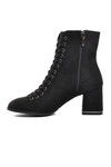 Black Suede Womens Boots 336129 Z