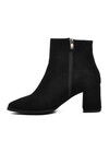 Black Suede Womens Boots 343072 Z