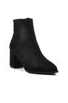 Black Suede Womens Boots 343072 Z