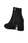 Black Suede Womens Boots 343072 Z