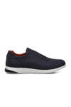 Navy Blue Nubuck Mens Casual Shoes 4384 M (Large Size)