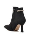 Black Suede Womens Boots 543111 Z