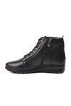 Black Genuine Leather Anatomical Womens Boots 7685 Z
