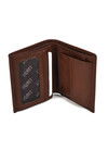 Brown Genuine Leather Mens Wallet 8033