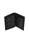 Black Genuine Leather Mens Wallet 8033