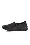 Black Genuine Leather Anatomic Womens Casual Shoes 8278 Z