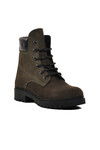 Khaki Fleece Genuine Leather Unisex Boots 90001-9
