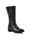 Siyah Hakiki Deri Kadın Çizme 9289 Z