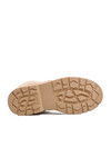 Beige Lace-Up Zippered Fleece Inside Childrens Boots Alaca F
