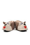 Coffee-Beige Womens Slippers with Dog Slippers G