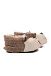 Coffee-Beige Womens Slippers with Dog Slippers G