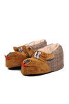 Brown Womens Slippers Dog Slippers G