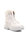 Beyaz  Kadın Kar Botu Parse Z