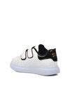 White-Black Patent Leather Kids Sneaker 072 F