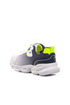 White-Navy Blue-Yellow Textile Childrens Sports Shoes 1415 P