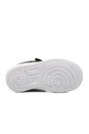 Black and White Velcro Unisex Kids Sports Shoes 1603 B