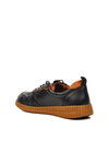 Black Genuine Leather Womens Casual Shoes 2216112Y Z