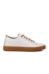 White Genuine Leather Mens Casual Shoes 274055 M