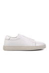 White Genuine Leather Mens Casual Shoes 274063 M