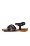 Black Womens Flat Sandals 286069 Z