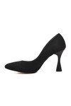 Black Suede Womens High Heel Shoes 289236 Z