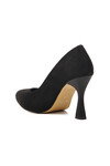 Black Suede Womens High Heel Shoes 289236 Z