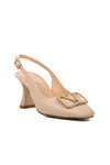 Beige Womens High Heel Shoes 312112 Z