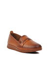 Tan Genuine Leather Anatomic Womens Casual Shoes 327 Z