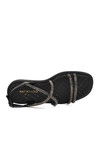 Black Womens Flat Sandals 335175 Z