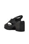 Black Womens High Heel Sandals 523001 Z