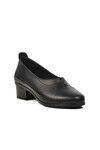 Black Genuine Leather Womens Classic Shoes 562106 Z