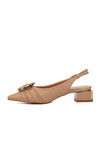 Beige Womens Evening High Heel Shoes 697013 Z