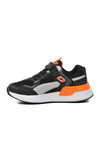 Black Orange Unisex Velcro Kids Sneakers 729 F