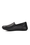 Black Genuine Leather Anatomic Womens Casual Shoes 9488 Z