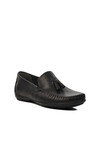Siyah Hakiki Deri Erkek Loafer Ayakkabı D7218 M