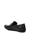 Siyah Hakiki Deri Erkek Loafer Ayakkabı D7218 M
