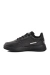 Black Faux Leather Womens Sneakers DNP-1793 G